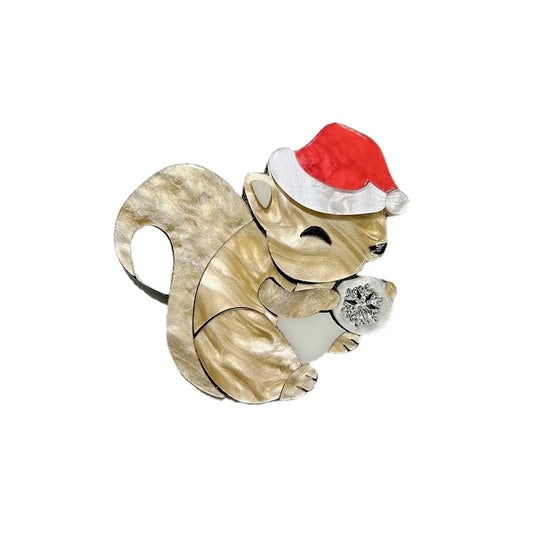Cute Pin Squirrel Arylic Unisex Brooches
