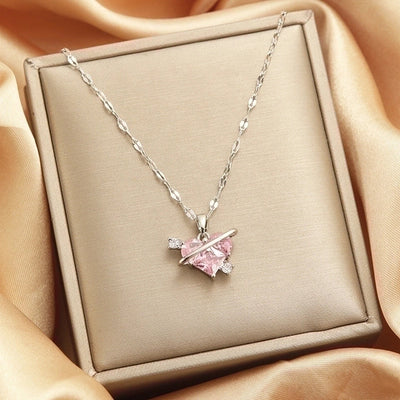 2 Pieces Titanium Steel Vintage Style Tassel Plating Doll Constellation Crown Pendant Necklace