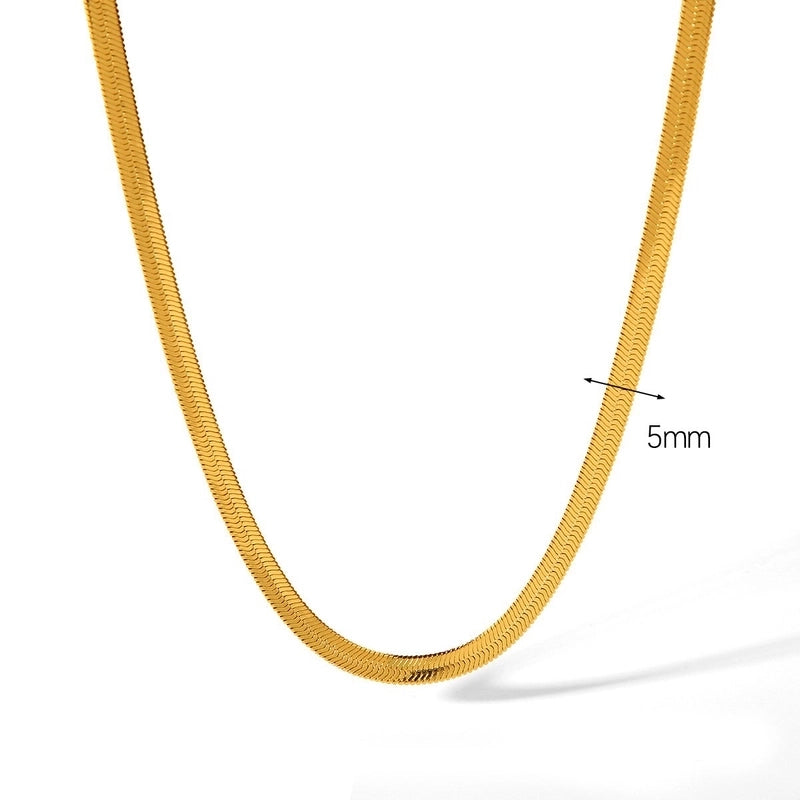 Basic Solid Color 304 Stainless Steel Stainless Steel Necklaces
