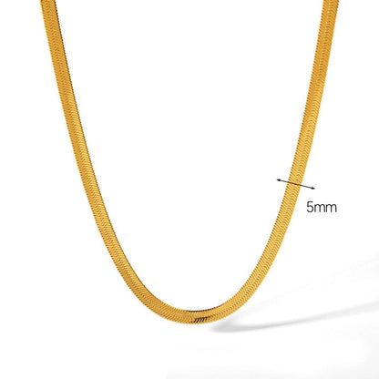 Basic Solid Color 304 Stainless Steel Stainless Steel Necklaces