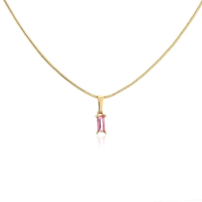 Minimalist Geometric Copper 18K Gold Plated Necklace