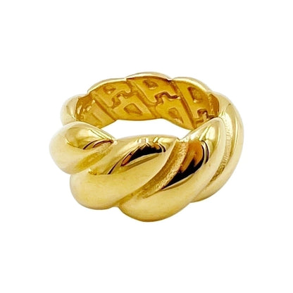 Casual Retro Classic Style Horns Stainless Steel Polishing Plating Gold Plated Rings