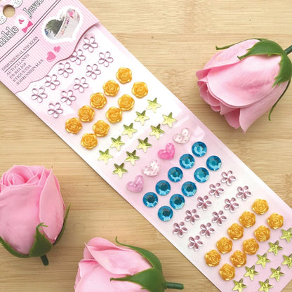 Diamond Stickers Can Be Customized Children's Crystal Diamond Stickers Gem Stickers Car Stickers Diamond-embedded Mobile Phone Decorative Stall