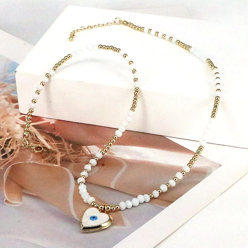 Elegant Vintage Style Eye Copper Plating Gold Plated Pendant Necklace