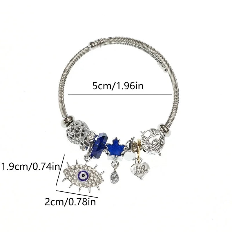 Minimalist Eye 304 Stainless Steel Bangle In Bulk