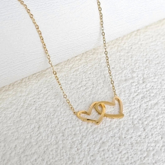 304 Stainless Steel 18K Gold Plated Minimalist Classic Style Plating Solid Color Bracelets Necklace