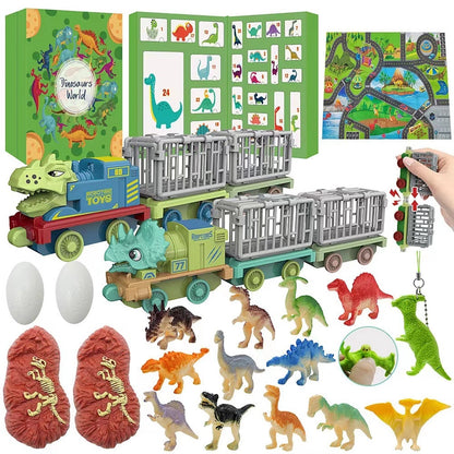 Christmas Countdown Dinosaur Blind Box Advent Calendar Diy Tyrannosaurus Rex Dinosaur Toy Set