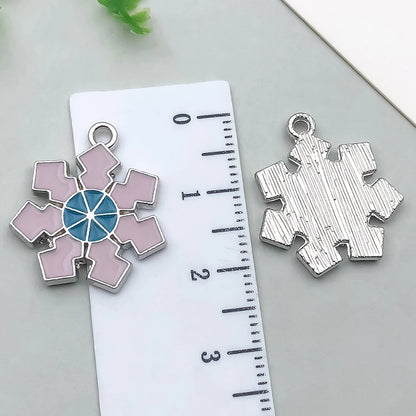 1 Piece 20 PCS/Package 13x16mm 16x21mm 18x20mm Alloy Snowflake Pendant Jewelry Accessories