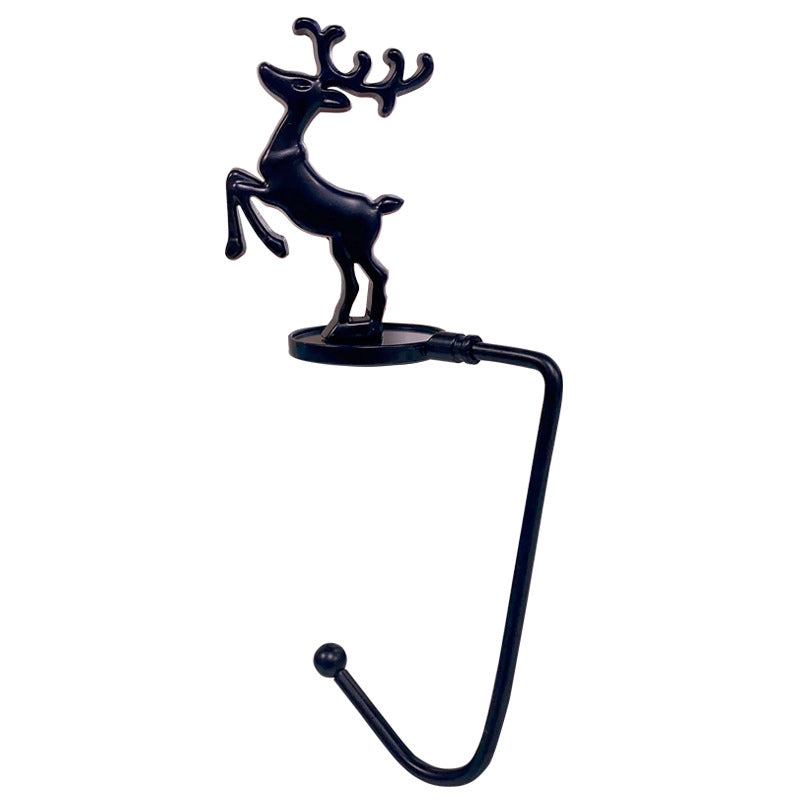 Christmas Fireplace Hook Metal Bag Hook Snowflake Christmas Stocking Hook In Stock