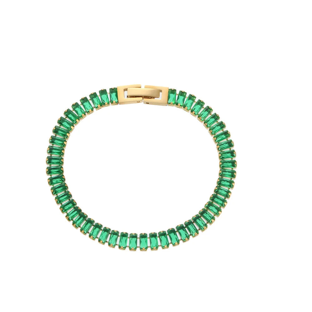 Minimalist Women Geometric Stainless Steel 18K Gold Plated Bracelets