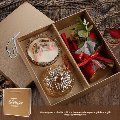 Aromatherapy Candle Gift Box March 8Th Women'S Mother'S Day Gift For Mother And Teacher Practical Niche Advanced Soy Wax