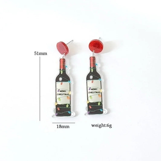 Minimalist Cartoon Letter Arylic Stoving Varnish Women's Drop Earrings 1 Pair
