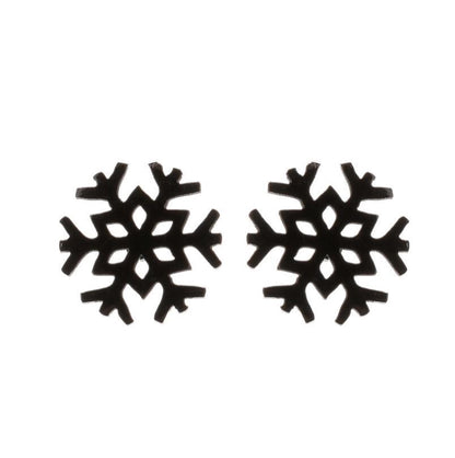 1 Pair Fashion Snowflake Plating 304 Stainless Steel 18K Gold Plated Ear Studs