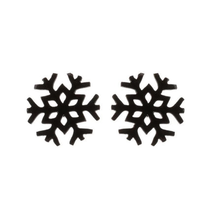 1 Pair Fashion Snowflake Plating 304 Stainless Steel 18K Gold Plated Ear Studs