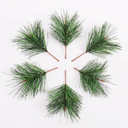 Christmas Simulation Pine Needle Strip Pine Leaf Mini Christmas Tree Accessories Gift Box Decoration Simulation Flower Christmas Decoration Ornaments