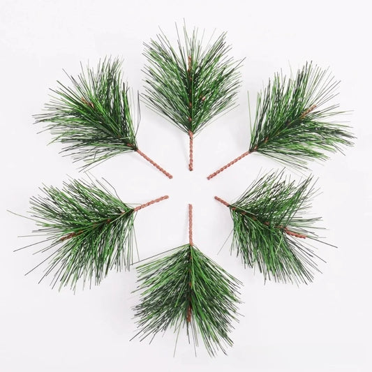 Christmas Simulation Pine Needle Strip Pine Leaf Mini Christmas Tree Accessories Gift Box Decoration Simulation Flower Christmas Decoration Ornaments