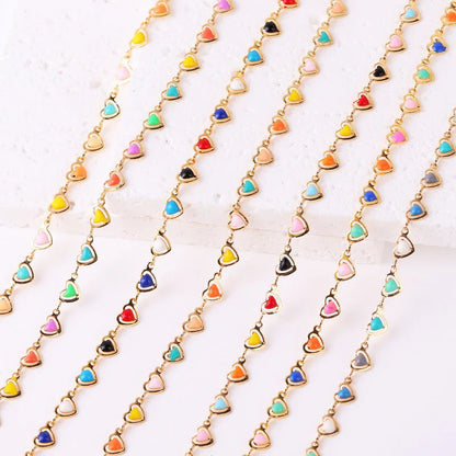 Women Heart Heart Copper Electroplating Necklaces
