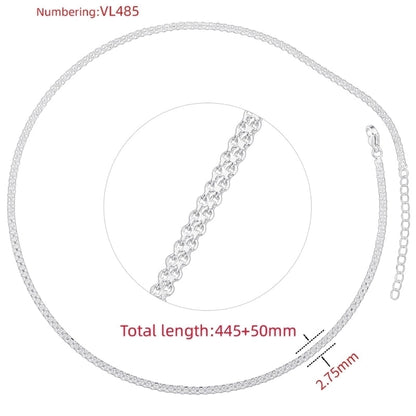 Hip-Hop Minimalist Solid Color Copper 18K Gold Plated Necklace