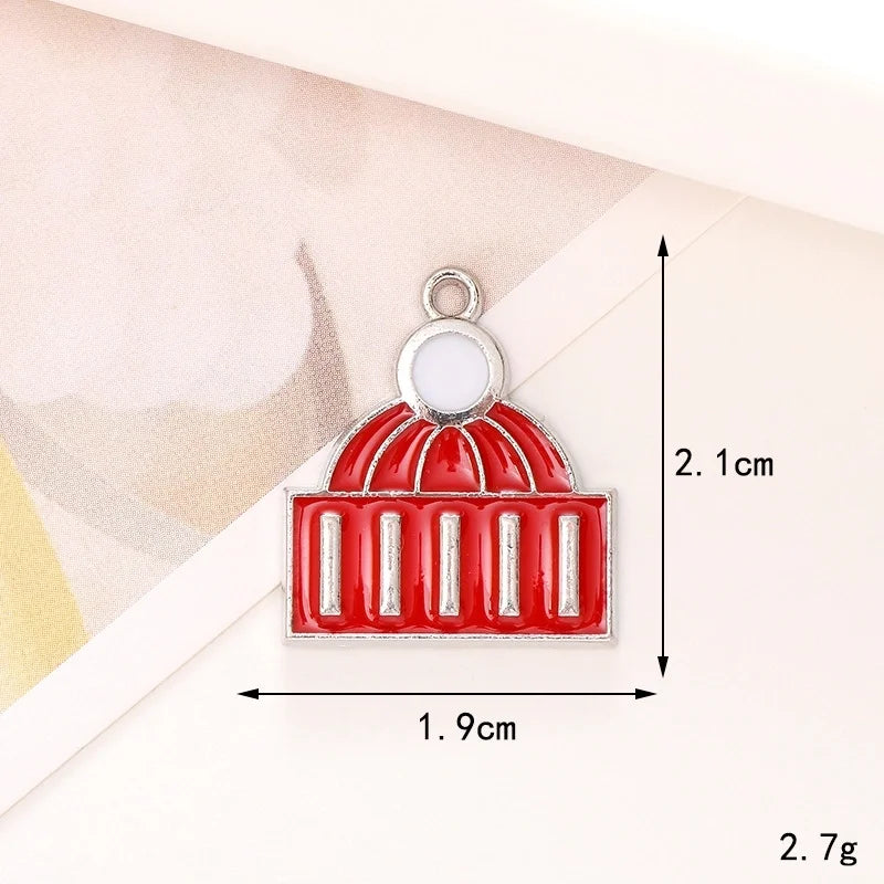 1 Set Alloy Christmas Tree Santa Claus Snowflake Pendant Jewelry Accessories