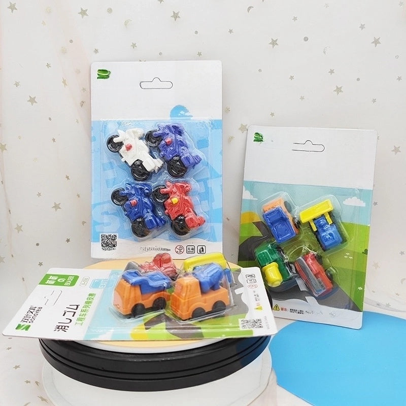 Cute Assembled Clamshell Packaging Stationary Geometric Eraser 1 Set