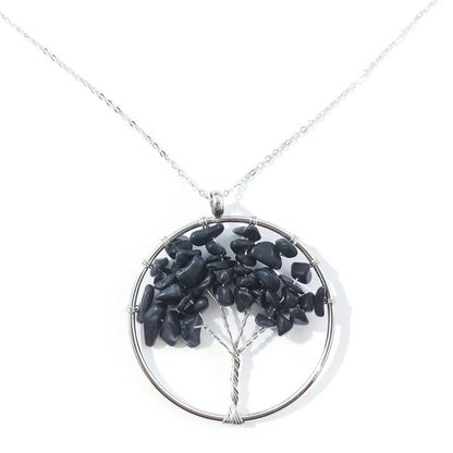 Minimalist Flower Crystal Hollow Out Pendant Necklace 1 Piece