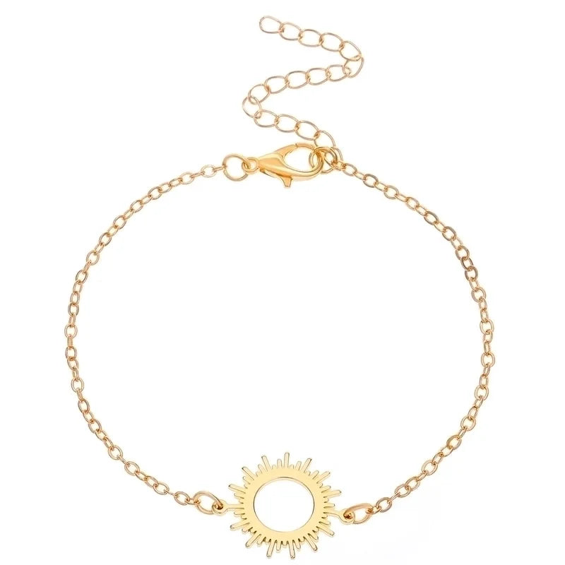 Minimalist Classic Style Snowflake 304 Stainless Steel Zircon Stainless Steel Bracelets In Bulk