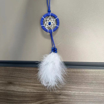 Decorative Dream Catcher Pendant Keychain Evil Eyes Dream Catcher Pendant Keychain Pendant Feather Hand Woven