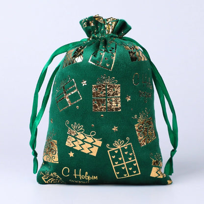 Christmas Minimalist Classic Style Christmas Tree Snowflake Flocking Holiday Daily Gift Bags Gift Wrapping Supplies