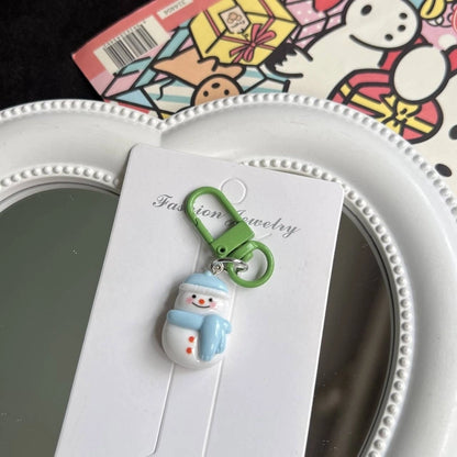 Cute Santa Claus Resin Christmas Women's Keychain