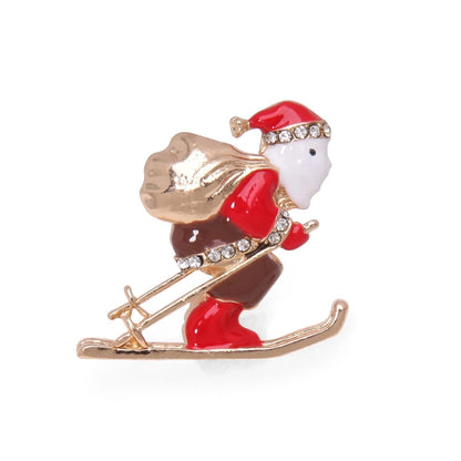 Cartoon Style Geometric Alloy Plating Artificial Diamond Women's Cartoon Brooches