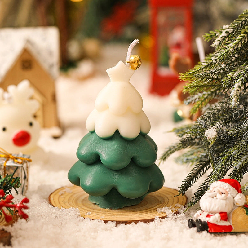 Christmas Minimalist Classic Style Christmas Tree Soybean Mixed Wax Candle
