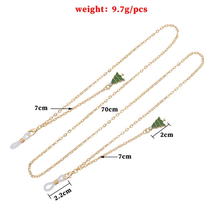 Casual Minimalist Christmas Tree Alloy Christmas Unisex Glasses Chain