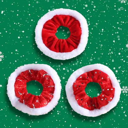 Classic Style Women's Plaid Snowflake Cloth Hair Tie