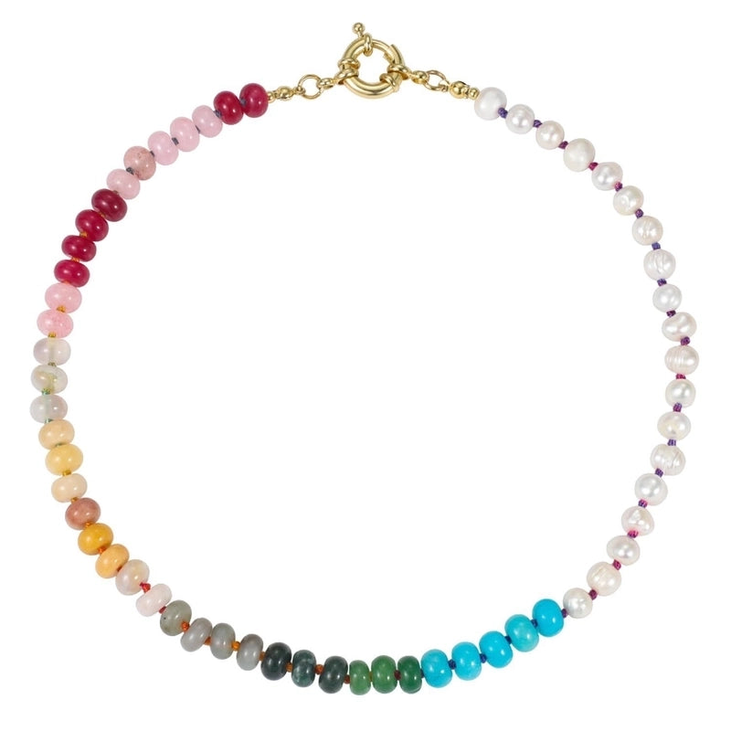 Copper Beaded Round Necklace