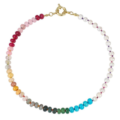 Copper Beaded Round Necklace