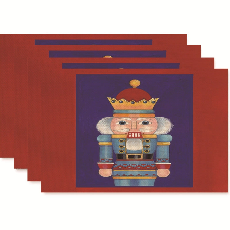 Christmas Nordic Style Christmas Tree Bow Knot Snowflake Linen Cotton And Linen Placemat