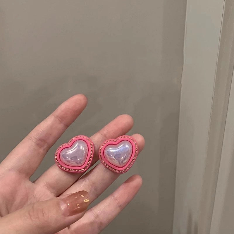 1 Pair IG Style Minimalist U Shape Geometric Flower Inlay Imitation Pearl Artificial Pearls Rhinestones Drop Earrings Ear Studs