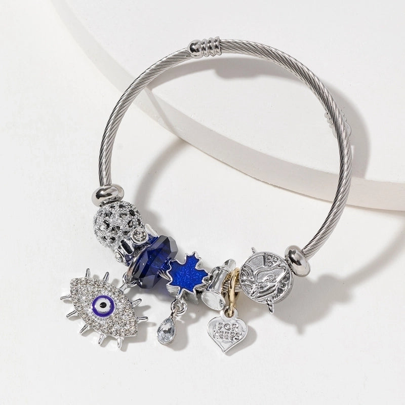 Minimalist Eye 304 Stainless Steel Bangle In Bulk