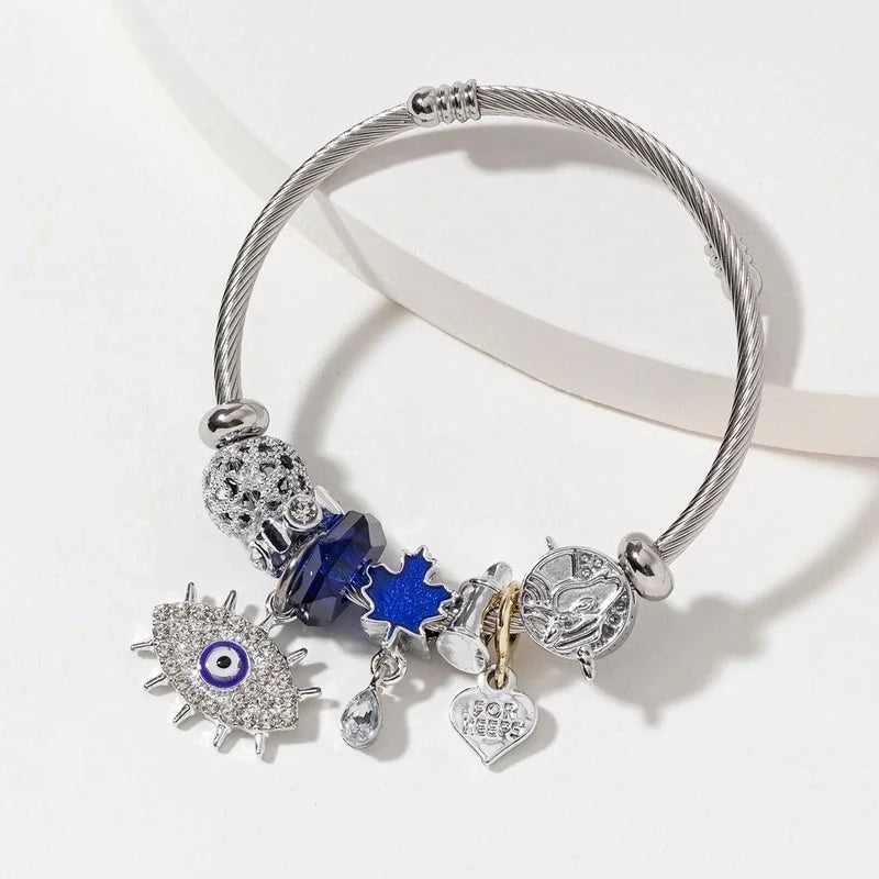 Minimalist Eye 304 Stainless Steel Bangle In Bulk