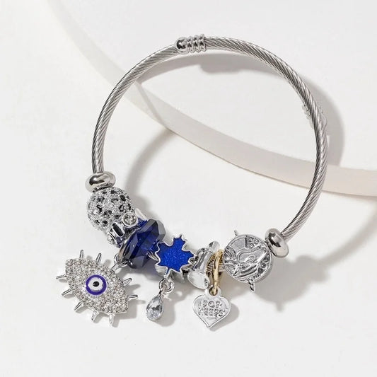 Minimalist Eye 304 Stainless Steel Bangle In Bulk