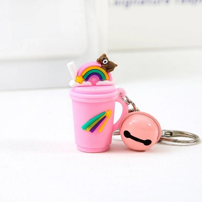 Cute Cartoon Plastic Unisex Bag Pendant Keychain