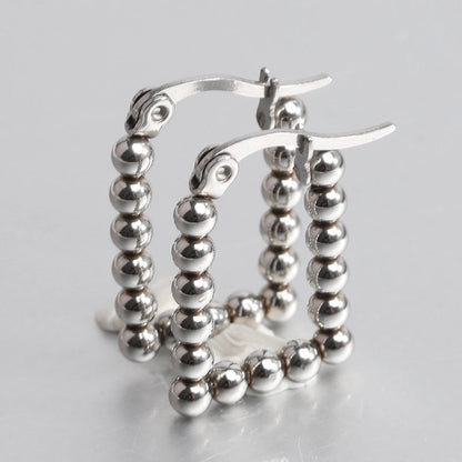 1 Pair Elegant Minimalist U Shape Plating Stainless Steel 18k Gold Plated Earrings