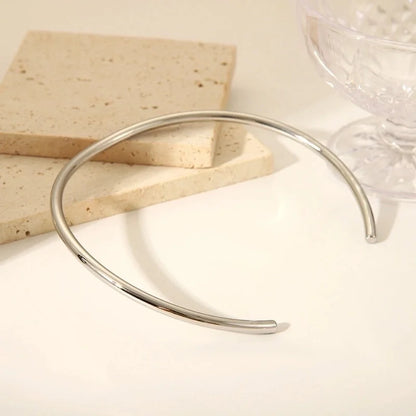 Minimalist Lines 304 Stainless Steel 18K Gold Plated Polishing Plating Choker