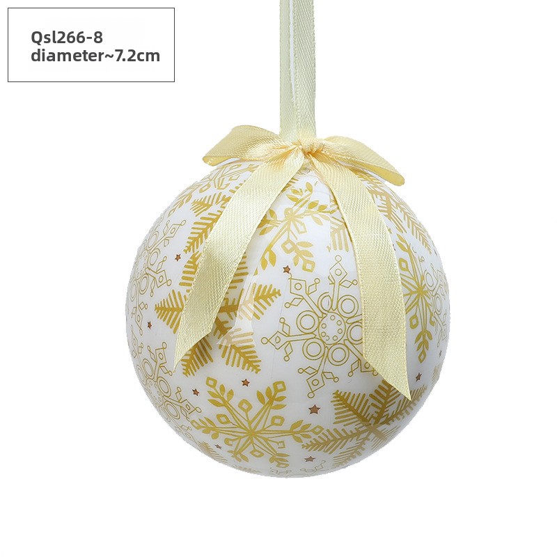 Christmas Ball Pendant Snowman Foam Ball Ornament Christmas Tree Hanging Ball Atmosphere Decoration Supplies