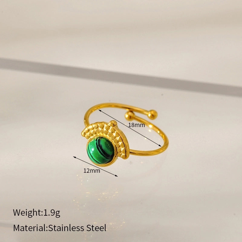 Elegant Glam Luxurious Geometric 304 Stainless Steel Open Rings