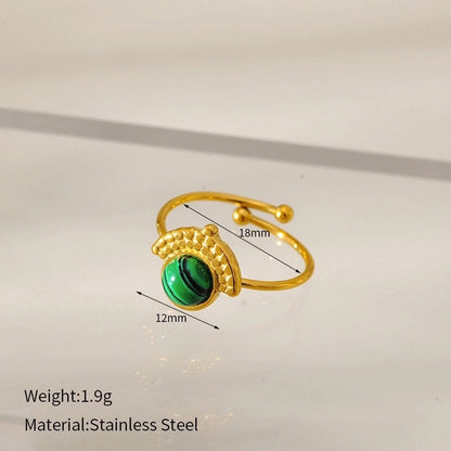 Elegant Glam Luxurious Geometric 304 Stainless Steel Open Rings