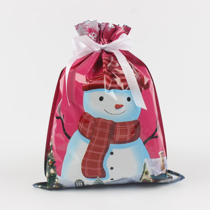 Christmas Gift Bag 2025 Santa Claus Style Drawstring Bag Candy Packaging Gift Bag