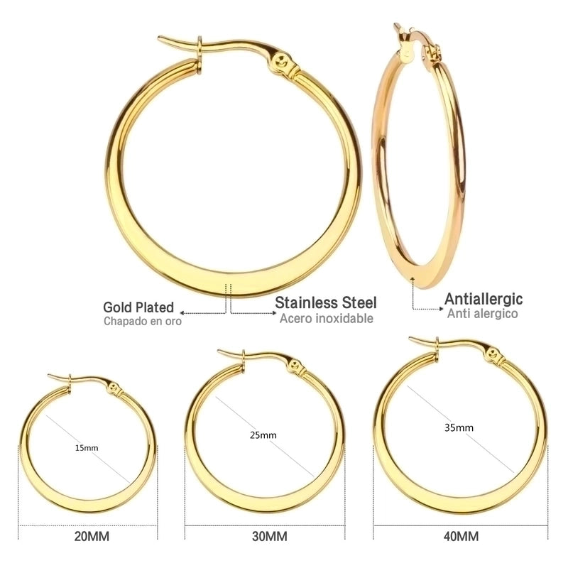 Minimalist Heart Shape Stainless Steel Plating Earrings 1 Pair