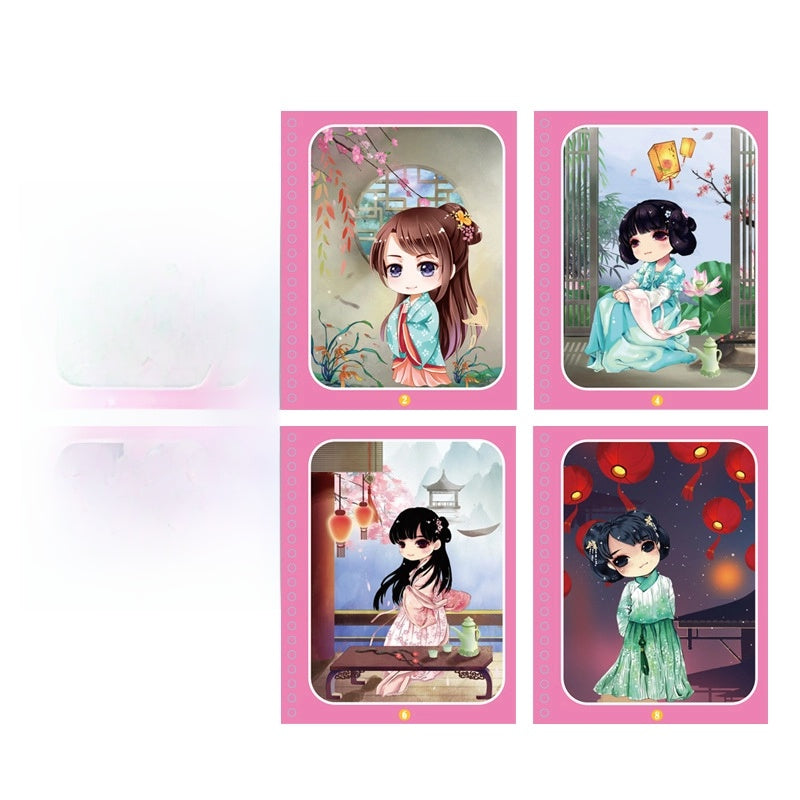 Children's Magic Water Painting Book Repeated Graffiti Educational Painting Book Scene Early Education Cognitive Matching Quiet Book