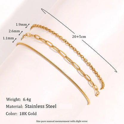 Women Minimalist Geometric Anklets